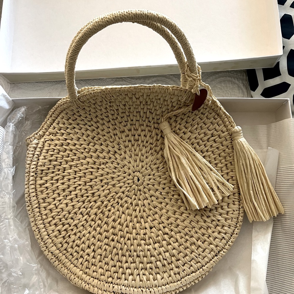 Mark & Graham Straw Bag